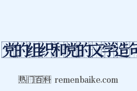 党的组织和党的文学造句是什么意思的图片